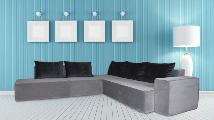 Designer Bank Hoekbank Stoffen Bank Systeem Bank Textiel Fluweel Hoekbank Bank SL Bank 2