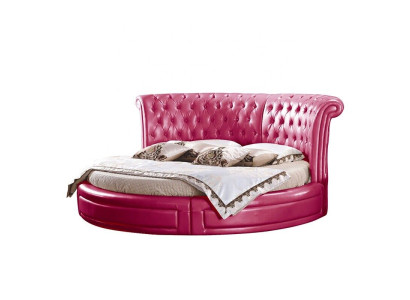 Rond Klassiek Bed Chesterfield Bedden Gestoffeerde Ronde Bedden Leer