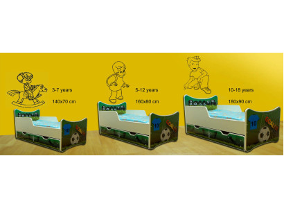 Kinderbed Jeugdbed Bed Bedden met lade Motieven 140x70 - 160x90 - 180x90