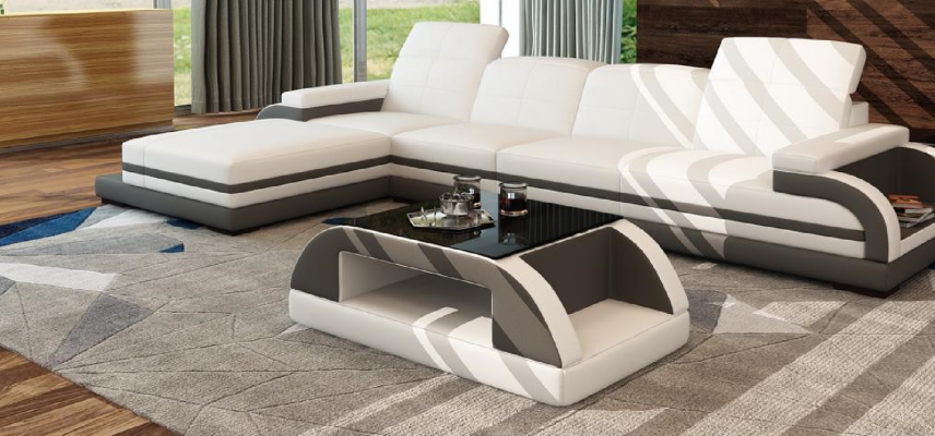 Moderne ontwerptafel salontafel glazen tafel bijzettafel banktafels woonkamer