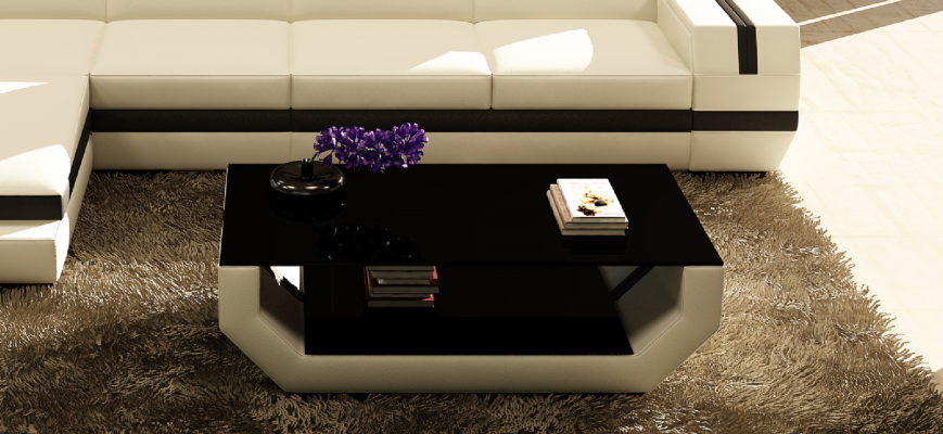 Luxe salontafels gestoffeerd met leer, ontworpen bijzettafel voor de woonkamer.