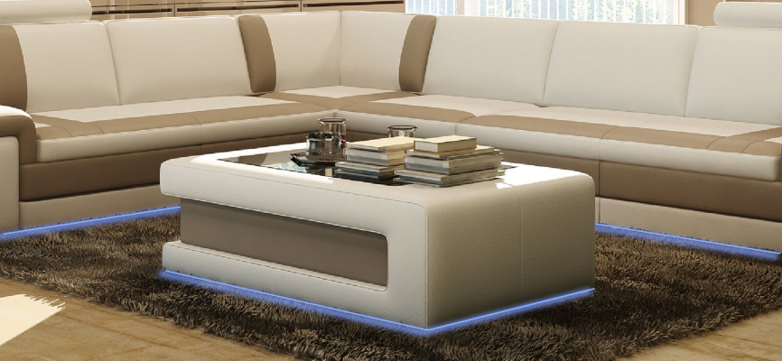 Ontwerp salontafel bekleding woonkamer bijzettafels moderne bank