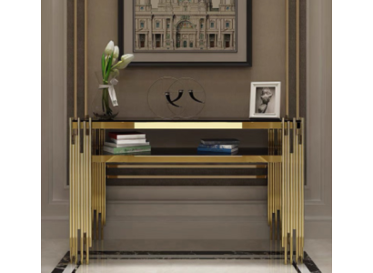 Console tafel marmer woonkamer slaapkamer kaptafel roestvrij staal