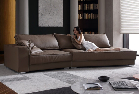 Moderne bankstellen leren bank hoekbank bank ontwerp hoek hoekbank L-vorm