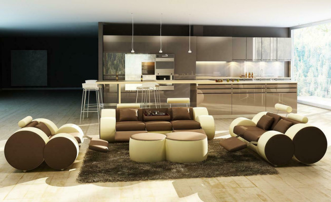 Moderne woonkamer bankstel bankstel bankstel bankstel bankstel 3+2+1 design
