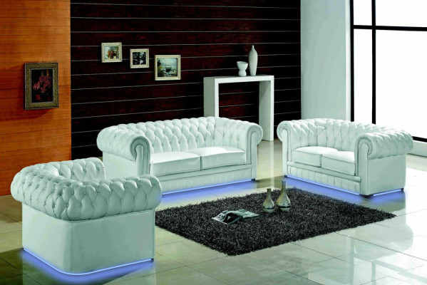 Chesterfield bankstel Klassieke woonkamer bankstellen bankstel set bekleding  Chesterfield bankstel Klassieke woonkamer bankstellen bankstel set bekleding