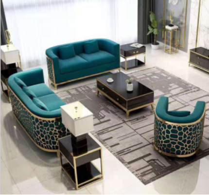 Sofagarnitur Bank 321 Zit textielbank Luxe meubels Bekleding