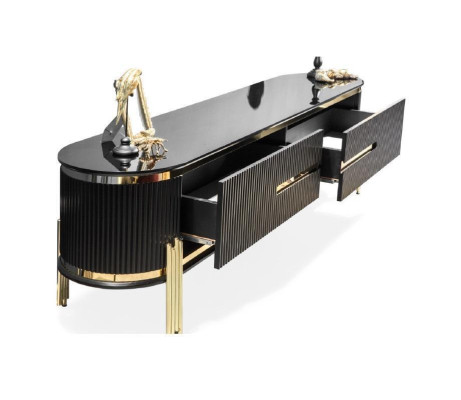 Luxe eetkamer eetkamerset ontwerp tafel dressoir 4 stoelen groep 6-delige set nieuw