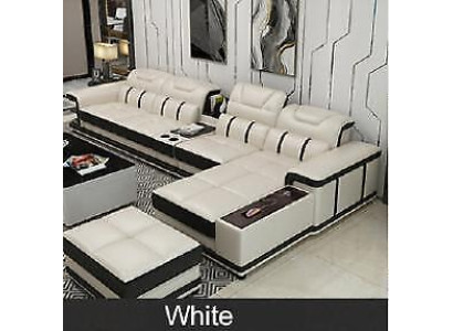 Woonlandschap hoekbank L-vormige hoekbank gestoffeerde bank zitbank ontwerpbank sofa's kunstleer