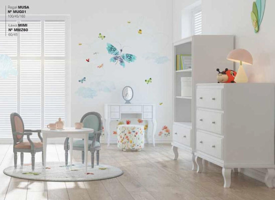 Garnituur kaptafel kruk kinderkamer meubels kinderkamer modern luxe hout