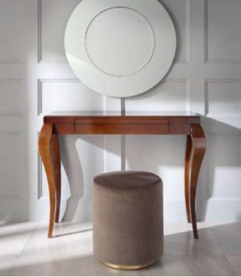 Console tafel krukje kaptafel dressoir hout bruin meubels tafels 2-delige set