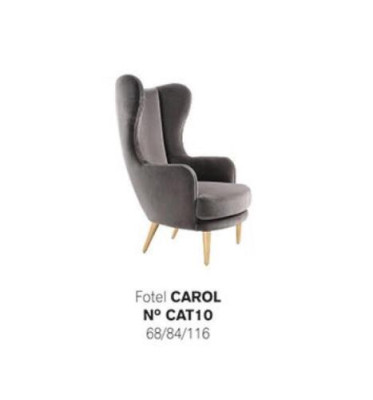 Ohrensessel Fauteuil Fauteuil 1 Zitplaats Zitting Stof Luxe Woonkamer Modern Grijs Nieuw