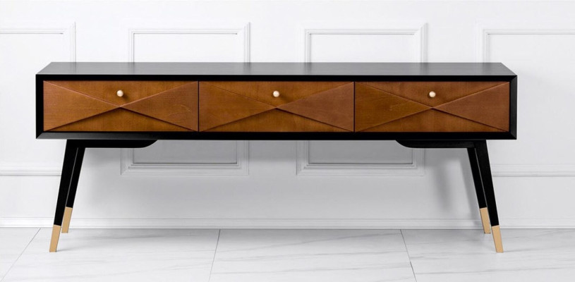 Console tafel tafel console dressoir hout modern luxe bruin design nieuw