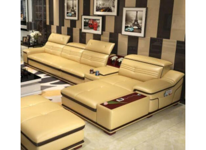 Zit meubels woonlandschap luxe hoekbank hoekbank L-vormig gestoffeerde bank ontspannen nieuw