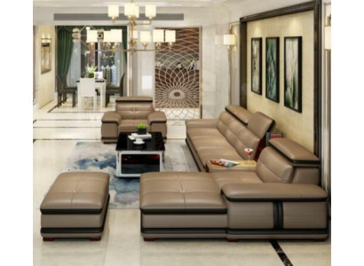 Ontspan zitmeubel woonlandschap luxe hoekbank hoekbank L-vorm gestoffeerd modern