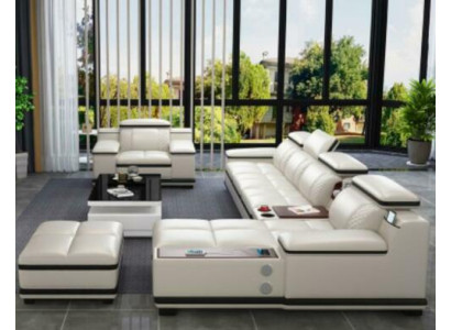 Meubel woonlandschap luxe hoekbank hoekbank gestoffeerde banken bank ontspannen L-vorm