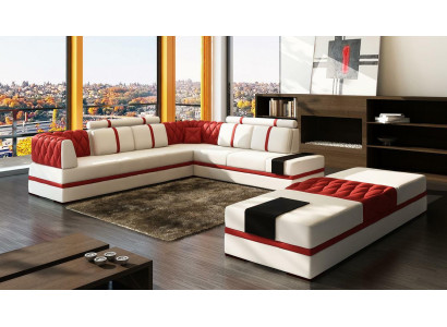 L Vorm xxl Designer Woonlandschap Beklede Hoekbank Hoek Set Bank Bankhoek