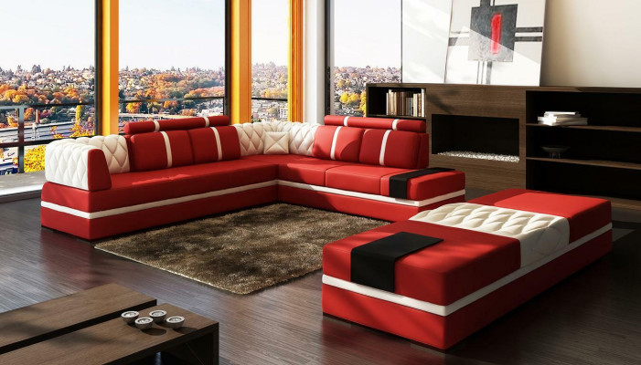 L Vorm xxl Designer Woonlandschap Beklede Hoekbank Hoek Set Bank Bankhoek