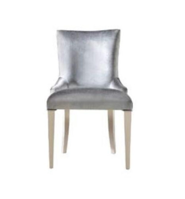 Eetkamerstoel Stoel Fauteuil Zitter Eetkamerstoelen Hout Modern Luxe Zilver