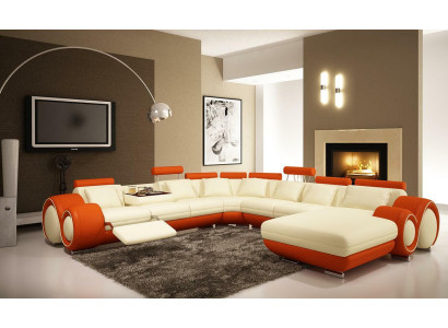 Multifunctionele leren bank zitkussen woonkamer decoratie leren bankstel sofa