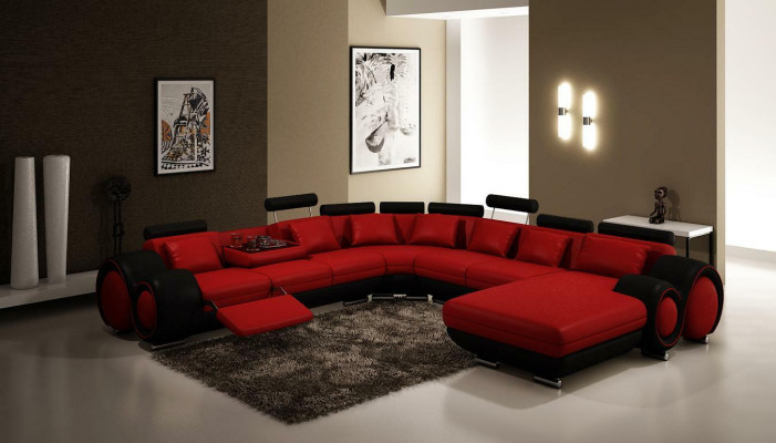 Multifunctionele leren bank zitkussen woonkamer decoratie leren bankstel sofa