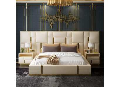 Bedbekleding Ontwerp Luxe Houten Tweepersoons Hotelbedden Slaapkamer