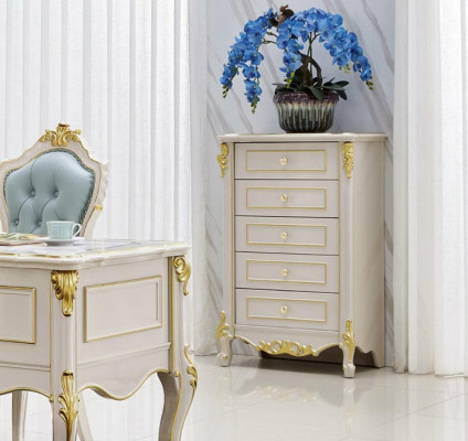 Bureau set bureau stoel inrichting klassiek dressoir kast massief hout