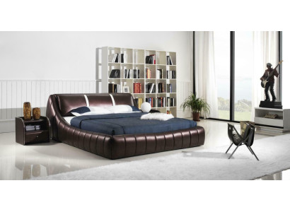 Moderne hotel design bed XXL bedden luxe stijl dubbel leer 140 160 180x200cm.