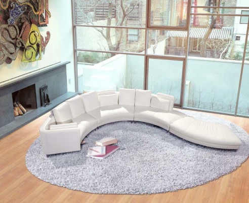 Moderne Ronde Bank Woonkamer Ronde Bank Beklede Hoek Set