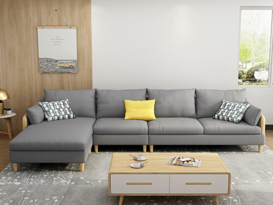 Eck Relax Zit Luxe Meubels Woonlandschap Hoekbank L-vorm Bekleding Textiel Modern