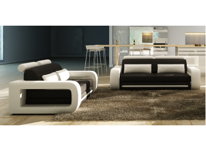 Leren bankstel Hoekbank Woonlandschap 3+2 zits Ontwerp Moderne bank Bankstel