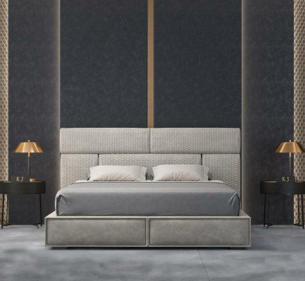 Beddenontwerp Bed Dubbel Huwelijk Modern Hotel Frame Slaapkamer