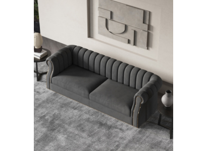 Designer Bankstel 3-zits Moderne Bank Bankstellen Bekleed Ontwerpbank Driepersoons