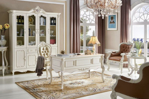 Luxe bureau tafel kantoor antieke stijl barok kantoor rococo barok tafels