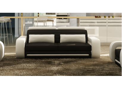 Lederen bank Bank Sofa's Banken 3-zits Design Modern Sofa 3-zits Davos