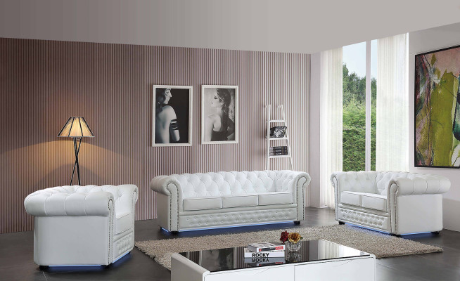 Chesterfield Bank Bank Bekleding Stoel Compleet Set Suite Lederen Banken Nieuw