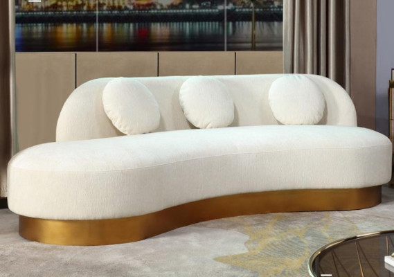 Bankstel 3-zits gestoffeerd textiel modern relaxstoel luxe meubilair woonlandschap fluweel