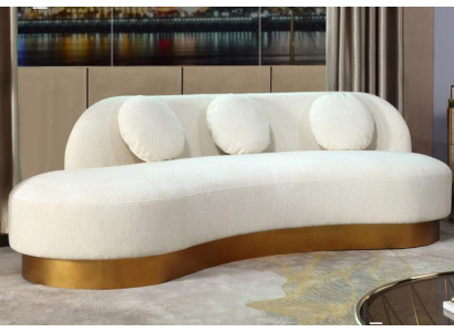 Bankstel 3-zits gestoffeerd textiel modern relaxstoel luxe meubilair woonlandschap fluweel