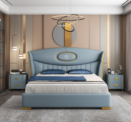 Italiaanse designmeubelen bed tweepersoons slaapkamer 180x200 cm Nieuw Bedden