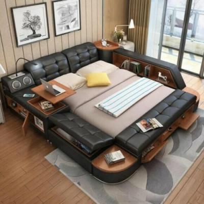 BED MULTIFUNCTIONEEL - KLUIZEN - GELUID DUBBELE HOTELKRUK - USB - BED - BEDDEN