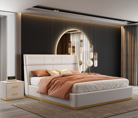 Modern design bed xxl beds double hotel textile 150 180x200cm  Moderne design bed xxl bedden dubbel hotel textiel 150 180x200cm