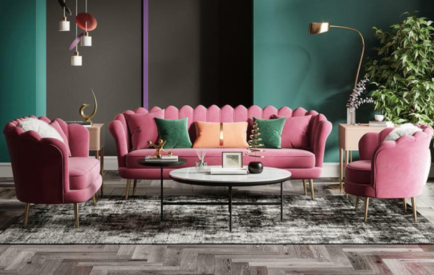 Bankstellen Meubels Relax Zit Ontwerp Bank Lounge Bankstellen Textiel Bank 3-Zits Fluweel Nieuw