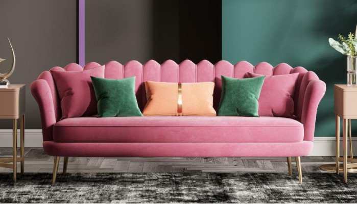 Bankstellen Meubels Relax Zit Ontwerp Bank Lounge Bankstellen Textiel Bank 3-Zits Fluweel Nieuw