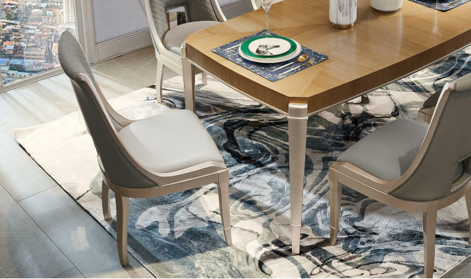 Stoel Lehn Designer Lederen Beklede Stoelen Eetkamer Nieuw 1x Woonstoel