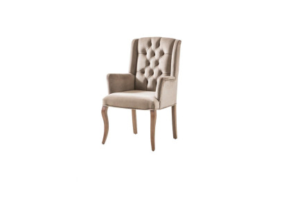Chesterfield bruine fauteuil gestoffeerde stoel luxueuze fauteuil stoel ontwerper meubels