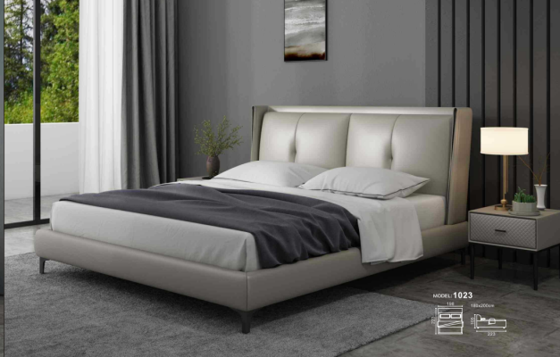 Bed Klassiek Gestoffeerd Bed Luxe Tweepersoons Slaapkamer Hout 180x200
