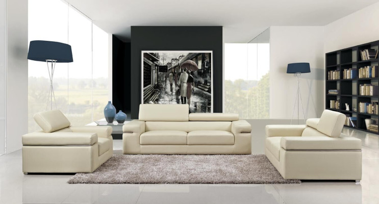 Sofagarnituur Bank 80 20 Bekleding Leer Bank Woonkamer Zit 3+2+1 Set