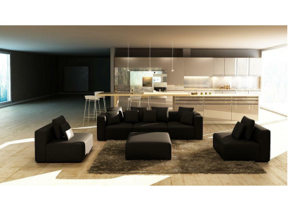 Couch Bank Woonlandschap Hoekbank Multifunctionele Opstellingswijze Bekleding Hoek