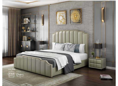 Slaapkamer Luxe Bed Ontwerp Bedden 180x200cm Dubbel Hotel Meubilair Inrichting