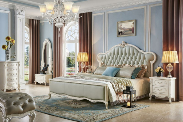 Ontwerp slaapkamer 5-delige complete set Bed Nachtkastje